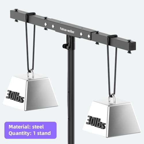 DJ Lighting T-Bar 2 Pack, 5 Lights Portable Extension Crossbar Mount 38 inches long for 35mm Tripod Stand Heavy, alternate