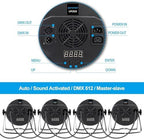 DJ Lights, 54 x 3W RGB LED Stage Par Lights, DMX/Sound(LPC015,4P) in Black, alternate view 4