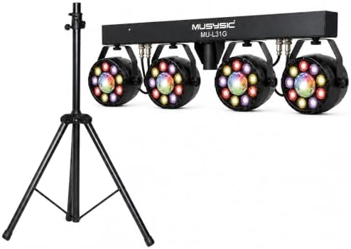DJ Lights DMX Stage Lights LED PAR Light with Strobe Uplighting
