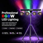 DJ Lights DMX Stage Lights LED PAR Light with Strobe Uplighting, alternate view 2