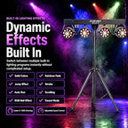 DJ Lights DMX Stage Lights LED PAR Light with Strobe Uplighting, alternate view 5