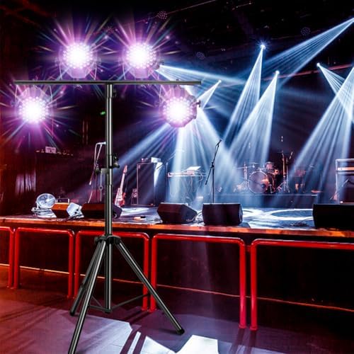 DJ Lights Stand 41-95 Inch, Heavy Duty DJ Stand 1 Pack, Adjustable Height Par Can Tripod Stage Light Stand 8ft, alternate