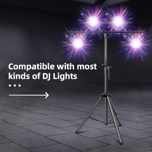 DJ Lights Stand 41-95 Inch, Heavy Duty DJ Stand 1 Pack, Adjustable Height Par Can Tripod Stage Light Stand 8ft, alternate