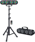 DJ Lights with Stand, Telbum Stage Lights with Stand Sound Activated LED Par Light Set, for Mobile Booth Gig Bar