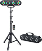 DJ Lights with Stand, Telbum Stage Lights with Stand Sound Activated LED Par Light Set, for Mobile Booth Gig Bar