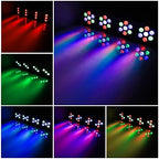 DJ Lights with Stand, Telbum Stage Lights with Stand Sound Activated LED Par Light Set, for Mobile Booth Gig Bar, alternate