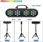 DJ Lights with Stand, Telbum Stage Lights with Stand Sound Activated LED Par Light Set, for Mobile Booth Gig Bar, alternate