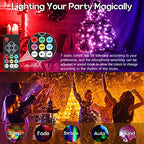 DJ Lights with Stand, Telbum Stage Lights with Stand Sound Activated LED Par Light Set, for Mobile Booth Gig Bar, alternate