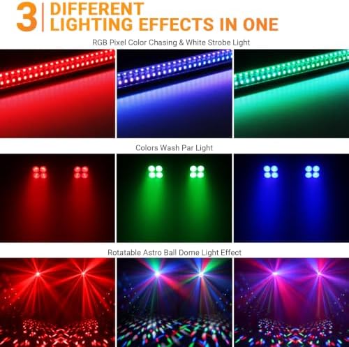 DJ Stage Light with Stand | 150W 3IN1 Party Lighting, alternate view 3