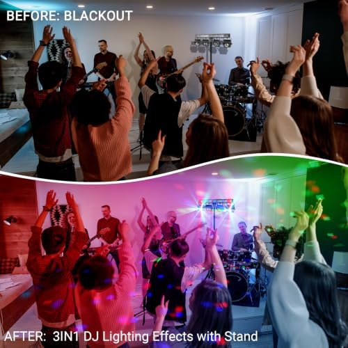 DJ Stage Light with Stand | 150W 3IN1 Party Lighting, alternate view 5