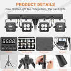 DJ Stage Light with Stand | 150W 3IN1 Party Lighting, alternate view 7