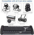DMX512 DJ Controller 384CH DMX Cotroller Use for Program Editing of Bar Club Live Lights Show Support 30 Banks 8, alternate
