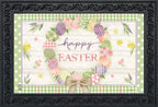 Doormat 30x18 Indoor Outdoor Easter Egg Wreath for Easter Doormat