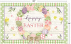 Doormat 30x18 Indoor Outdoor Easter Egg Wreath for Easter Doormat, alternate view 3