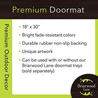 Doormat 30x18 Indoor Outdoor Easter Egg Wreath for Easter Doormat, alternate view 5