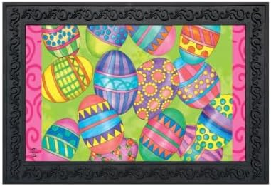 Doormat 30x18 Indoor Outdoor Easter Eggs Holiday for Easter Doormat