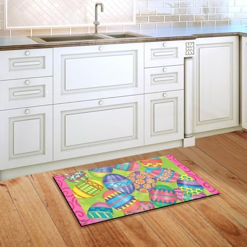 Doormat 30x18 Indoor Outdoor Easter Eggs Holiday for Easter Doormat, alternate view 2
