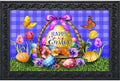Doormat 30x18 Indoor Outdoor Happy Easter Egg Basket for Easter Doormat