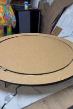 Double Rotating Cake Stand for Big Wedding Cake - 360° Smooth Turntable for Decorating & Display (24 inches) in, alternate