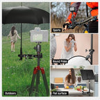 Double Super Clamp Camera Mount with Magic Arm, Cold Shoes, alternate view 6