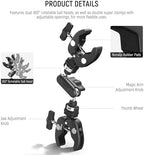 Double Super Clamp Camera Mount with Magic Arm, NATO Interface, Cold Shoes, 1/4" Locating Holes for ARRI, Desk, alternate