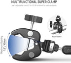 Double Super Clamp Camera Mount with Magic Arm, NATO Interface, Cold Shoes, 1/4" Locating Holes for ARRI, Desk, alternate