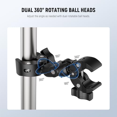 Double Super Clamp Mount with Magic Arm, 360° for Pole, Desk, CA160, alternate view 4