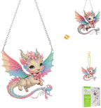 Dragon Diamond Painting Double-Sided Wall Hanging Set, DIY Irregular Shaped Rhinestone Window Decoration Set