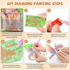 Dragon Diamond Painting Double-Sided Wall Hanging Set, DIY Irregular Shaped Rhinestone Window Decoration Set, alternate view