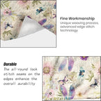 Dragonfly Blanket - Retro Butterfly Floral Pastel Fleece Throw, Gifts for Kids Women, Soft & Warm, Lightweight, alternate