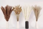 Dried Pampas Grass Decor, 100 Stems Pampas Grass Contains Bunny Tails Dried Flowers, Reed Grass Bouquet for, alternate view 4