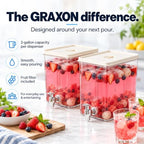 Drink Dispenser for Fridge (2 Gallon) Stackable Cube Design (3 Pack), alternate view 6