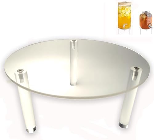 Drink Dispenser Stand, Clear Acrylic Stands, Fit Max 7.87 Inch Diameter of Glass Drink Dispenser, Water