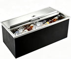Drop in Ice Chest, 58/100QT Stainless Steel Ice Cooler in Silver