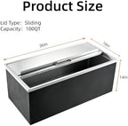 Drop in Ice Chest, 58/100QT Stainless Steel Ice Cooler in Silver, alternate view 7