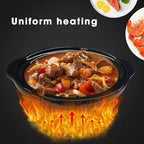 Dual Slow Cooker, Buffet Server and Food Warmer, Small Mini Pot with 3 Adjustable Temp & 2 Visible Glass Lids, alternate view