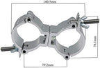 Dual Swivel Lighting Hook Clamp 1.88-2in 220lbs, alternate view 2
