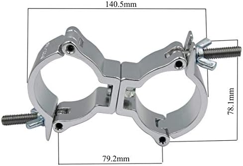 Dual Swivel Lighting Hook Clamp 1.88-2in 220lbs, alternate view 2