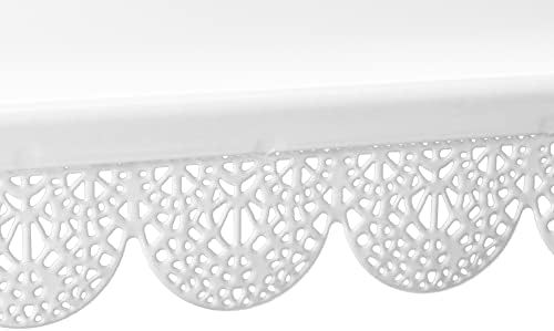 Dulcet Delights Metal Rectangle Eyelet Cake Stands with Lattice Borders for Birthdays, Weddings, Parties and, alternate view