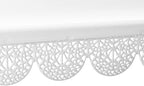 Dulcet Delights Metal Rectangle Eyelet Cake Stands with Lattice Borders for Birthdays, Weddings, Parties and, alternate view