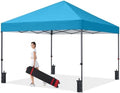 Durable Easy Pop Up Canopy Tent with Roller Bag,10x10, Sky Blue in Sky Blue