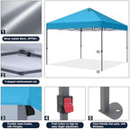 Durable Easy Pop Up Canopy Tent with Roller Bag,10x10, Sky Blue in Sky Blue, alternate view 6