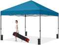Durable Easy Pop Up Canopy Tent with Roller Bag,10x10, Turqoise