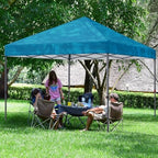 Durable Easy Pop Up Canopy Tent with Roller Bag,10x10, Turqoise, alternate view 2