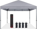 Durable Easy Pop Up Canopy Tent with Roller Bag,12x12, Gray in Gray