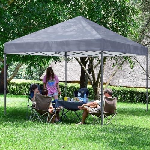 Durable Easy Pop Up Canopy Tent with Roller Bag,12x12, Gray in Gray, alternate view 2