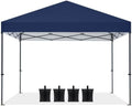 Durable Easy Pop Up Canopy Tent with Roller Bag, 8x8, Navy Blue in Navy Blue