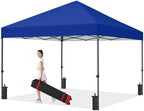 Durable Easy Pop Up Canopy Tent with Roller Bag, 8x8, Royal Blue in Royal Blue