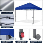 Durable Easy Pop Up Canopy Tent with Roller Bag, 8x8, Royal Blue in Royal Blue, alternate view 6