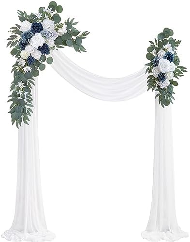 Dusty Blue Artificial Wedding Arch Flowers Kit (Pack of 3)